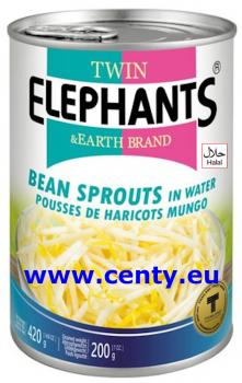 Mungosprossen 420g Twin Elephants Sojabohnenkeime Sojasprossen Mungo Sprossen Bean sprouts