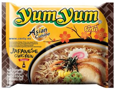 Instant Nudeln Japanische Huhn Shoyu 60g Yum Yum Asian Cuisine Yumyum Nudelsuppe Japon tavuk marine Japanese Chicken Flavor