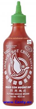 Sriracha Chilisauce 455ml scharfe Chilisauce 460gr grüner Deckel Flying Goose hot chilli sauce