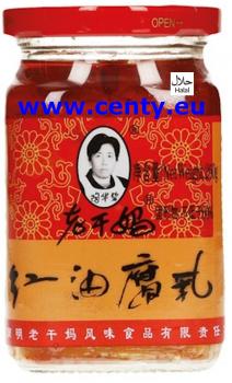 Chili-Öl mit Tofu 260gr eingelegt Lao Gan Ma Preserved Beancurd Fermentierter Tofukäse Sojaquark