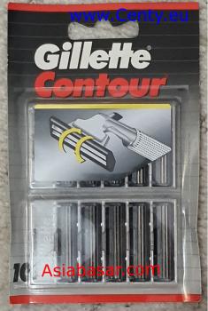 Gillette Contour 10 razor blades double pivoting blades more comfortable shave Moisturizing Lubrastrip indicator