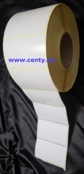 Label 100x60 thermal paper label roll white easily removable label sleeve Zebra compatible ADHESIVE LABELS