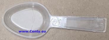 Messlöffel 5ml NEU PP Küche Labor Medizin Kunststoff Becher mit Skala 1,25 2,5 5mm