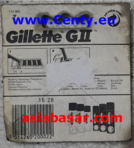 Gillette GII 5 Rasierklingen mit doppelten Klingen mehr Komfort Schiebekopf