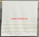 Handtuch weiß Megan Jacquard Baumwolle Ecru Sinhan Gesichtstuch Gästetuch Frottee 50x90 Zickzack einreihig umrandet