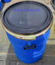 Fass 120L Deckelfass Regentonne Deckel Dichtungsgummi Spannring Futtertonne Kunststofffass Rundfass Standfass Regenfass Weithalsfass