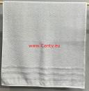 Handtuch Hellgrau Megan Jacquard Baumwolle Ecru Sinhan Gesichtstuch Gästetuch Frottee 50x90 Zickzack einreihig umrandet