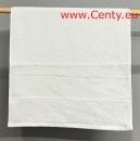 Handtuch Gesichtstuch Gästetuch Frottee 100% Baumwolle Weiss  Zickzack-Bordüre 50x90 Ecru Sinhan